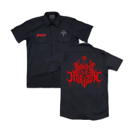 KEMEJA Afz.id unisex workshirt bring me the horizon vol 4 black distro quality short sleeves
