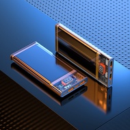 100000mAh Powerbank 66W Super Fast Charging Polymer Battery Transparent Cyberpunk Style Mini Powerba