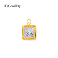 MJ Jewellery 375/9K Gold Biscuit Pendant B79