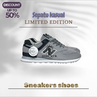 Grey Black 574 Unisex Premium Grade Casual Sneakers