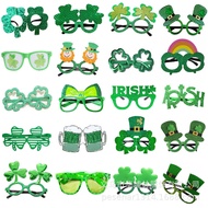 D Saint Patrick's Day Clover Glitter Glasses I I Irish Festival Green Party Clover Glasses dj7.24