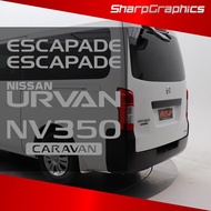 Nissan URVAN CARAVAN ESCAPADE Sticker Decal