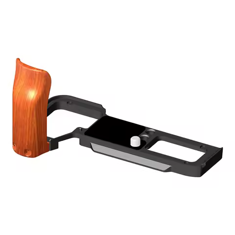 A7C II / A7CR Quick Release QR Plate Extension Hand Grip Handgrip Camera L Bracket with Wooden Handl