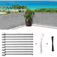 0.9mx5m Mesh Privacy Fence,Sun Shade Net,Balcony to Cover Sun Shade,Screen Mesh for Balcony Patio, U