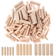 (KYSB) 400Pcs Wooden Dowels Assorted 6mm 8mm 10mm Wood Plugs Dowel Rods Woodwork Pins Tapered for Gr