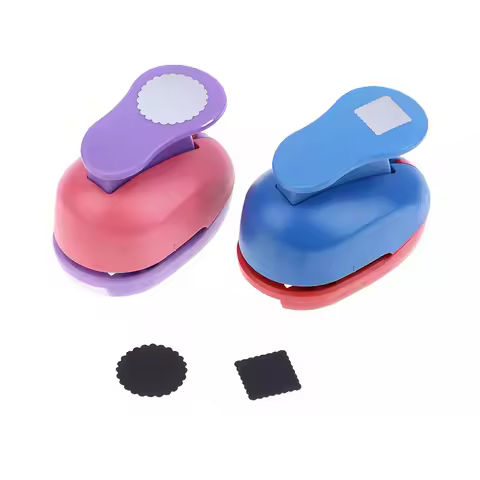 NEW Stamp Border Stamp Shape Craft Punch Embossing Machine Round / Square Hole Punch Toothed Puncher