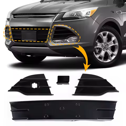 Fog Light Grill Cover Frame Lamp Shade Under Front Bumper Grille For Ford Escape/Kuga 2013 2014 2015