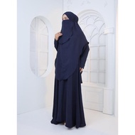 *Raya Arrival* Madinah Set Jubah Khimar Dan Purdah Cey Crepe Ironless