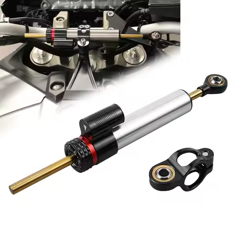 Universal 250mm Motorcycle Steering Damper Stabilizer for BMW Honda Yamaha Kawasaki MT07 MT09 ZX6R Y