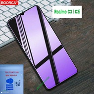 Realme C3 / C3i / 6i tempered glass shares purple to protect against eye-damaging UV rays 9H / 2.5D 