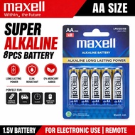 Japan Maxell 1.5V AA Alkaline Battery AA Batteries -8PCS Per Card