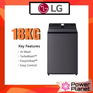 LG 18kg Top Load Washing Machine with Intelligent Fabric Care TX2518ST7G Ai Wash