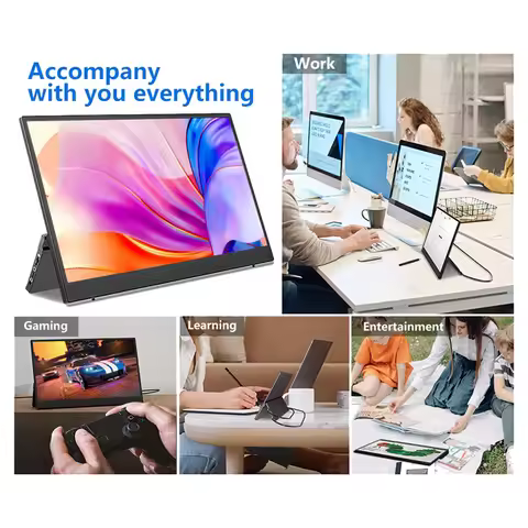 External Second Screen Gaming IPS Computer Display Screen Extender