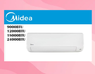 Midea  All EASY PRO inverter air conditioner SYSTEM 1/SINGLE SPLIT  R32 aircon 9k/12K/18K/24K BTU with installation