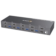 Retail KVM Switch 4 Computer 2 Monitors Displayport USB 3.0 KVM Switcher Supports 4K@60Hz DP Port KV
