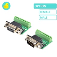 RS232 RS485 DB9 Connector To Terminal Block Screw Connector Adapter Board