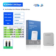 ORICO | ORICO 2TB Magnetic External SSD Aluminum Alloy Up to 2000MB/s 4K 120Hz ProRes HDR Record and