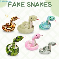 DWAYNE Boa Plush Doll, Coiled Sticking Tongue Snake Plush Toy, Kids Toy Soft Long Colorful Boa Snake