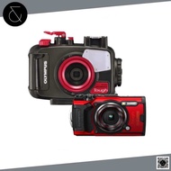 OLYMPUS - ประกันศูนย์ไทย Olympus Tough TG6 TG 7 + Housing Set (Black Red) กล้องกันน้ำโอลิมปัส TG-6 T