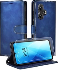 Mobile Phone Case for Xiaomi Redmi 13/Note 13R [Exclusive Texture] Flip Case: 1 x Screen Protector &