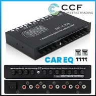 Car EQ 5-Band 7-Band Parametric Equalizer Car Pre-Amp Audio Tuning with Subwoofer Output Frequency D