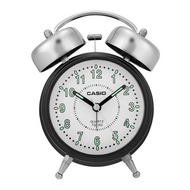 Authentic Casio Vintage Bell Round White Dial Analog TQ-362-1BDF TQ-362-1B TQ362-1B Black Case Alarm Clock
