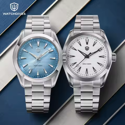 Watchdives WD0006C V2 Watch VH31 Sweep Second Quartz Movement Sapphire Luminous Stainless Steel Watc