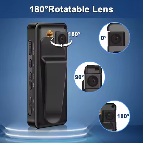 A32 Digital Mini Camera Clear Full HD 1080P Motion Detection 800mAh Sports DV Back Clip Rotating Len