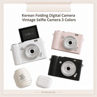 Korean Folding Digital Camera Vintage Selfie Camera 3 Colors