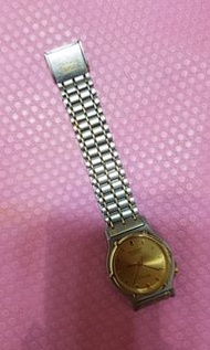 新淨 瑞士 TECHNOS 金銀潤 20分位錶的 防水 三針 手錶 (已換電)