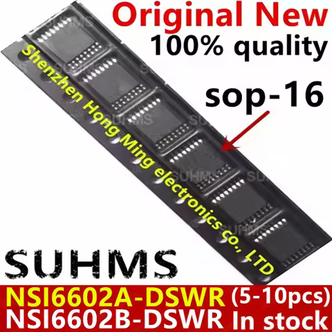(5-10piece)100% New NSI6602A-DSWR NSI6602B-DSWR NSI6602AD NSI6602BD NSI6602 NSI66 sop-16 Chipset