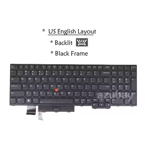 Backlit Laptop Keyboard For Lenovo 5N20W68289 Thinkpad L15 gen 1 20U3 20U4 20U7 20U8, L15 gen 2 20X3
