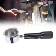 ELOK 51mm Portafilter, Black Stainless Steel Bottomless Portafilter, Coffee|Accessory Filter Basket 