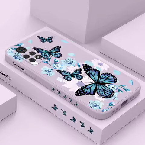 Aurora Butterfly Phone Case For Xiaomi Redmi Note 14 13 12 12S 11 11S 11E 10 10T 10S 9T 9 Pro Plus 1