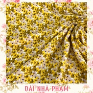 VẢI LỤA MANGO HOA NHÍ VÀNG - KHỔ VẢI 1.5M - VẢI NHÀ PHẠM