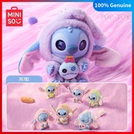 Disney Stitch Eat something before Sleep SeriesVinyl plush pendant blind box  MINISO stitch keychain