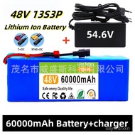 🔥48V 13S3P  60Ah  Lithium-ion battery pack Built-in BMS Electric vehicle power-assisted bike lithium