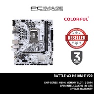 COLORFUL BATTLE AX H610M-E WIFI V20 MOTHERBOARD - WHITE