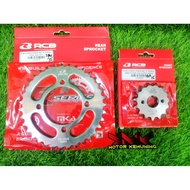 RCB CHAIN SPROCKET SPOKET E SERIES RXZ / LC / Y125 / SRL110 /428HS 100% ORIGINAL RCB