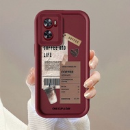 Fashion Trend Coffee Label Phone Case for OPPO A57 A77 A53 a3 energy a80 A33 A79 A93 A94 F11 A9X Ren