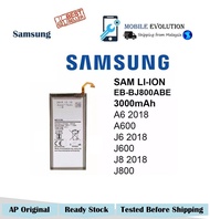 Samsung Galaxy A6 2018 J6 2018 J8 2018 EB-BJ800ABE AP Original 3000 mAh New Replacement Battery