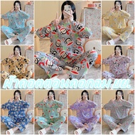 [ส่งเร็วพิเศษ!] Alinda__shop ‼sale‼ พร้อมส่ง ชุดนอน 18 ลาย ชุดนอนลายการ์ตูน เสื้อแขนยาว-กางเกงขายาว 