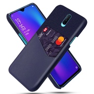 For OPPO R17 Pro R11 R11S R9 R9S Plus R7 With Card Slot Wallet Case Slim PU Leather Soft Fabric Splicing Hybrid Cover