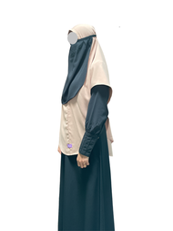 Jilbab Syari V Shape Khimar Syari cutting V Bahan Woolpeach Lux