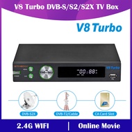 FVBGNHBVCS V8 Turbo Satellite Receiver TV BOX Decoder 1080P HD DVB-S/S2/S2X+DVB-T/T2/Cable Support M3U CA Card VCM/ACM Top Box Internet TV