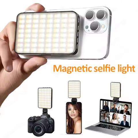 Magnetic Mini LED Ring Light Selfie Light For iPhone 17 16 15 Pro/15 Pro Max/14 Pro/14 Pro Max/13 Pr
