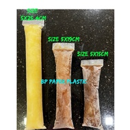 [100pcs]🇲🇾PLASTIK AISKRIM ZIPLOCK 5X15cm / 5X19cm / 5X25cm (sesuai isi Jelly Ball Viral)