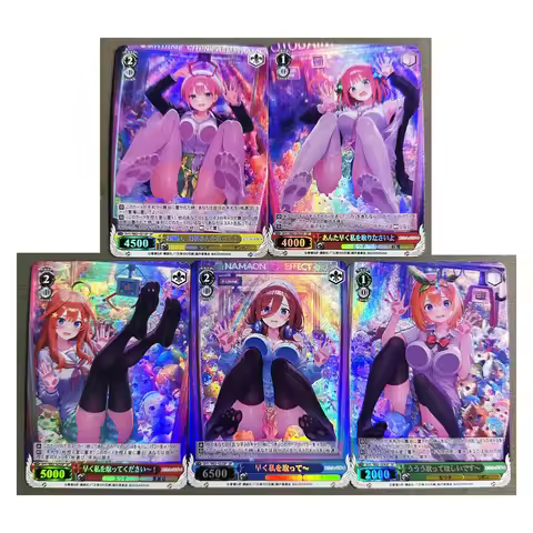 The Quintessential Quintuplets Comic card DIY ACG Festival Birthday Gifts