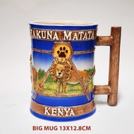 KENYA travel 3d handpainted mug 13x12.8cm