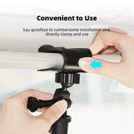 【DDK】-1 PCS Action Camera Car Sun Visor Mount Action Camera Accessories Black for ACTION 4 X3 with 1/4 Inch Adapter